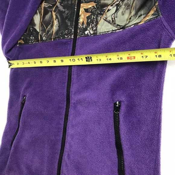 Burly Girl WFS Purple Camo Fleece Jacket - Picture 6 of 6